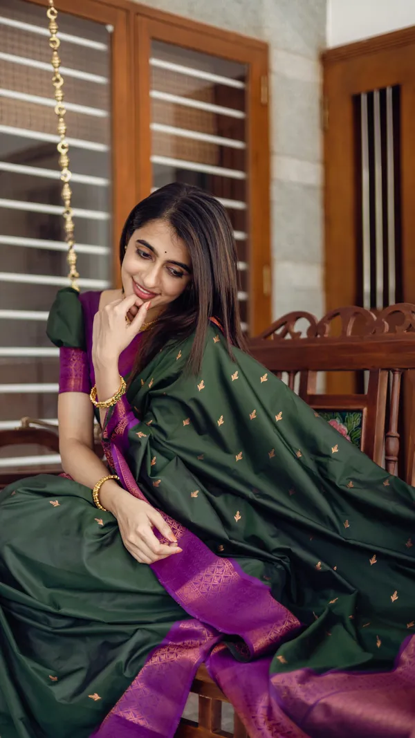 GREEN_KANJIVARAM_SILK_SAREE